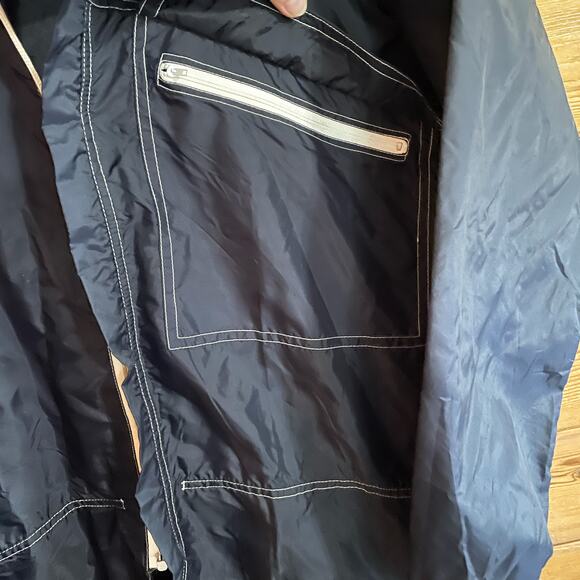 The Alligator Dark Blue Rain Jacket coat size Medium - Picture 8 of 8